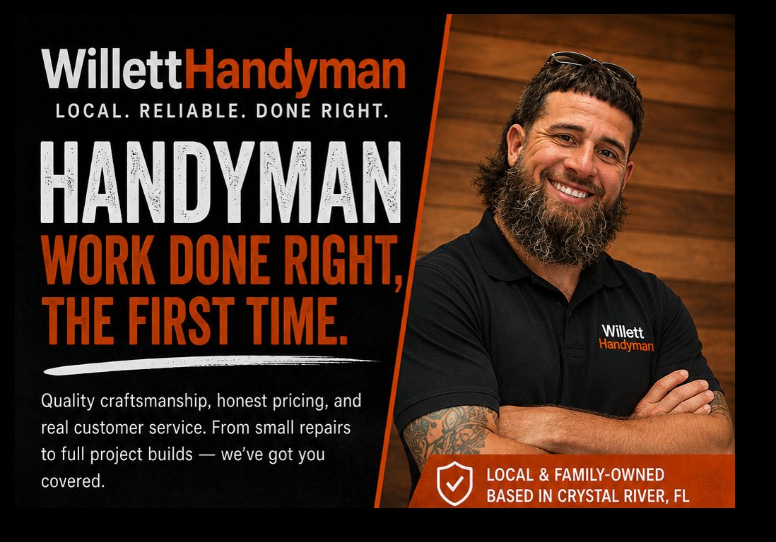 Quality handyman work by Willett Handyman Services in Central Florida